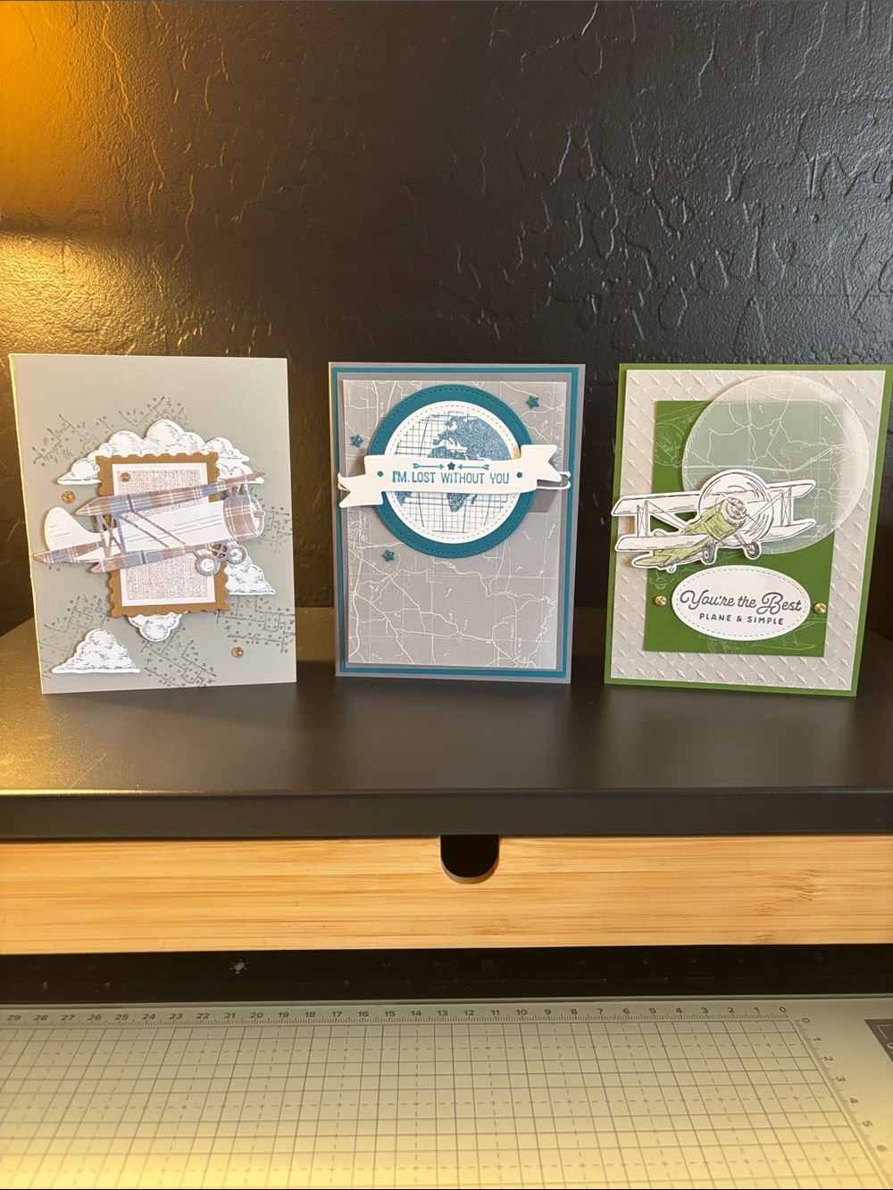 Handmade Travel-Themed Greeting Card Set